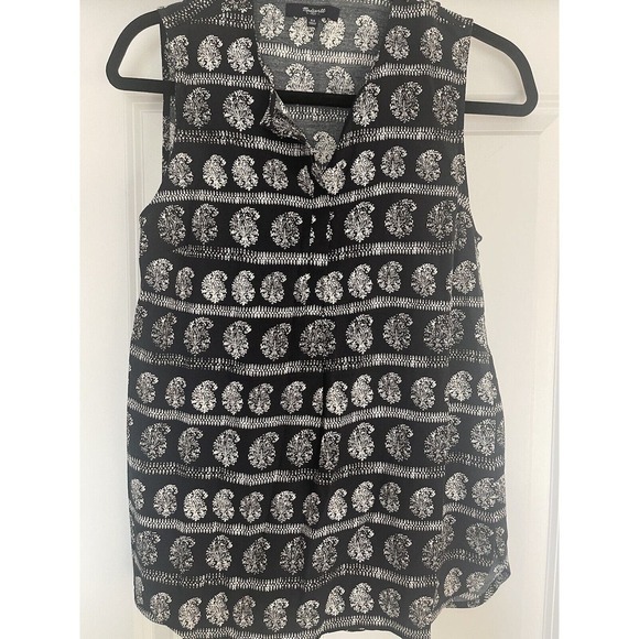 Madewell |‎ Novella Moroccan Print Tank Top Womens Size XSmall EUC! - Picture 1 of 8